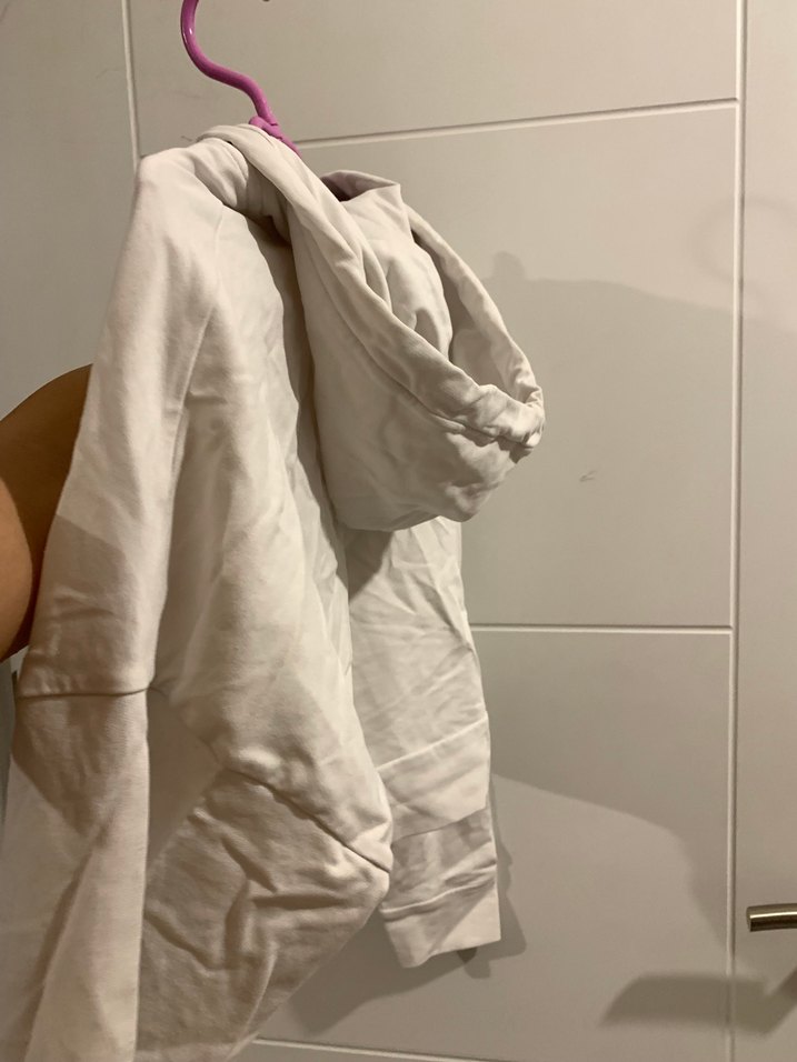 Beyaz Fermuarlı Kadın Sweatshirt - Görsel 2