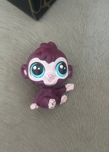 Mor Mini Maymun Figürü