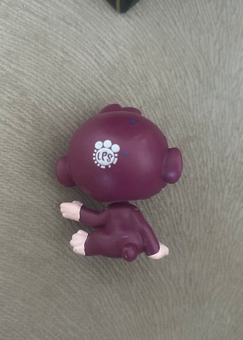 Mor Mini Maymun Figürü