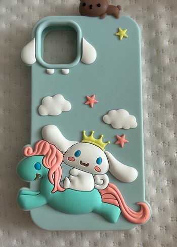 Pastel Mavi Elastik Pop Kültür Telefon Kılıfı