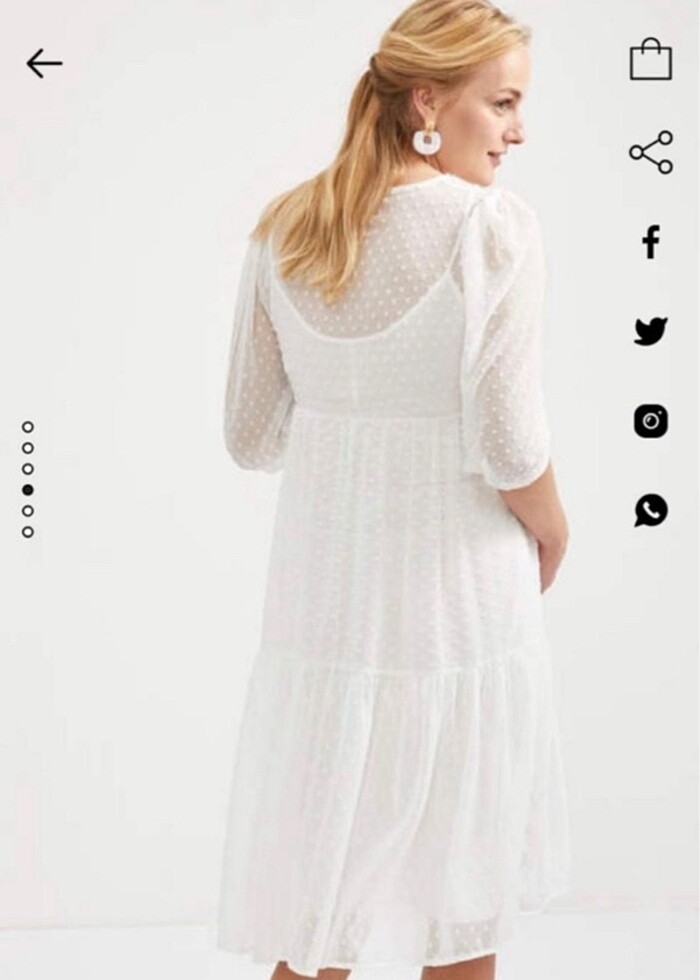 Defacto yarım kol hamile elbise - Görsel 3