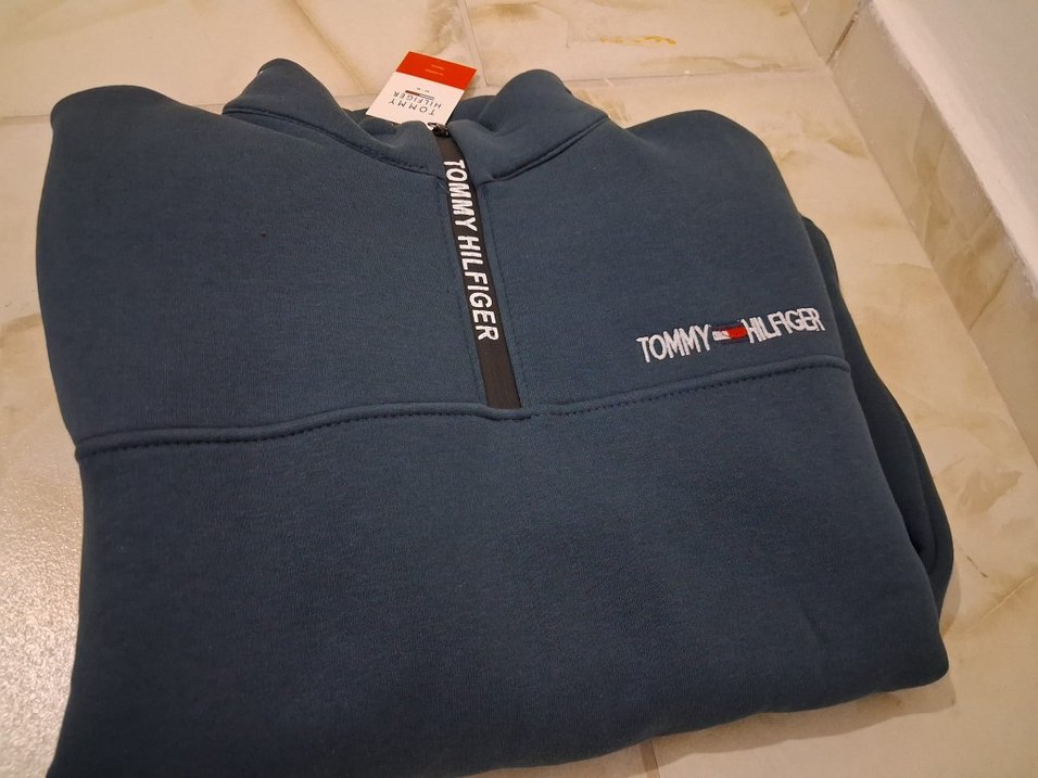 Tommy Hilfiger Siyah Fermuarlı Sweatshirt - Görsel 2