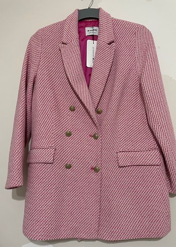 Pembe Düğmeli Kadın Blazer Ceket - Görsel 10