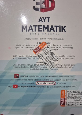 3D Matematik Soru Bankası - Özgür Balcı