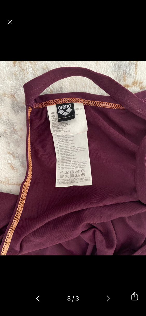 Arena Bordo Kadın Mayo - Görsel 3