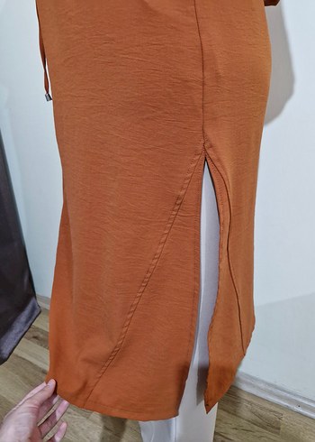 40 Beden Taba rengi Tesettür uzun kadın tunik