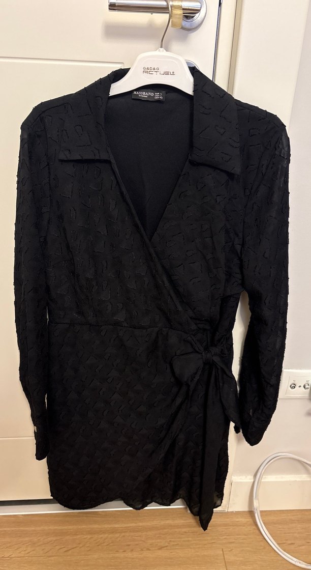 Siyah Uzun Kollu Midi Kadın Elbise - Görsel 4