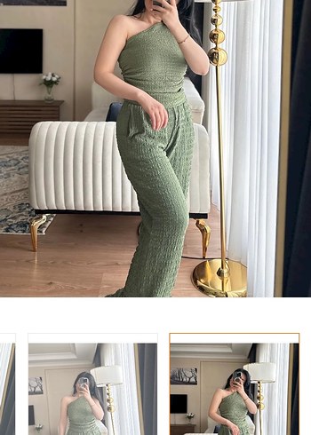 Trendyol & Milla Yeşil Rahat Kesim alt-üst takım