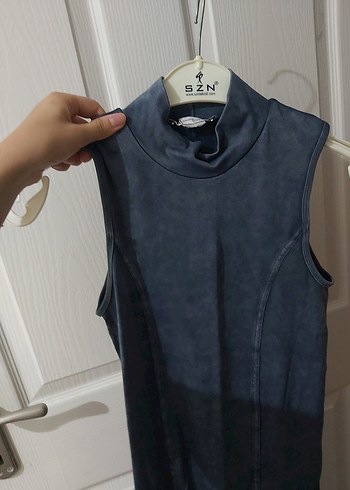 Mavi Zara Elbise - Görsel 6