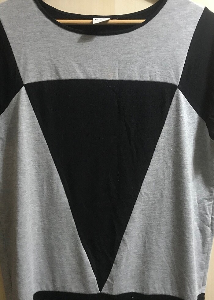 Vero moda elbise siyah gri - Görsel 2