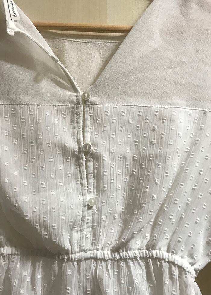 Bershka beyaz bluz - Görsel 2