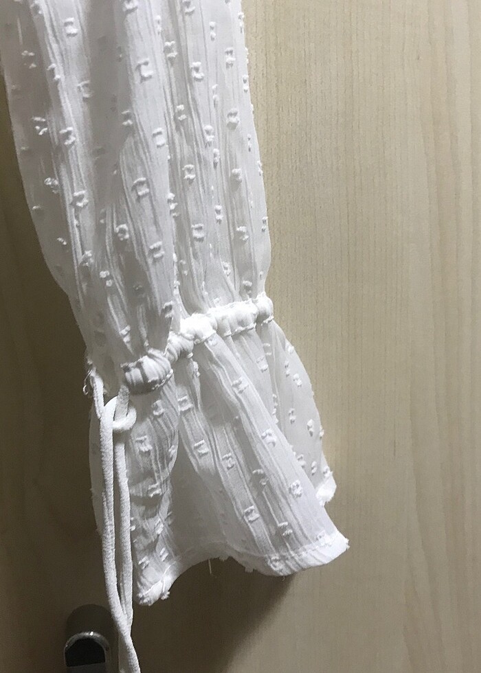 Bershka beyaz bluz - Görsel 3