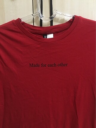 h&m kırmızı tişört