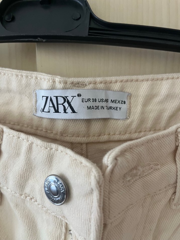 Bej Midi Boy Regular Fit Kot Pantolon - Görsel 3