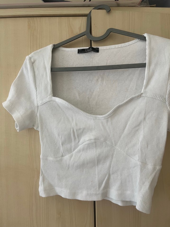 Beyaz Keten Fitted Kadın Bluz - Görsel 2