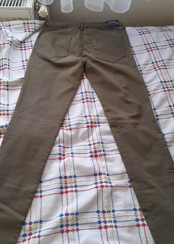 Zara Haki renkli kadın kot pantolon