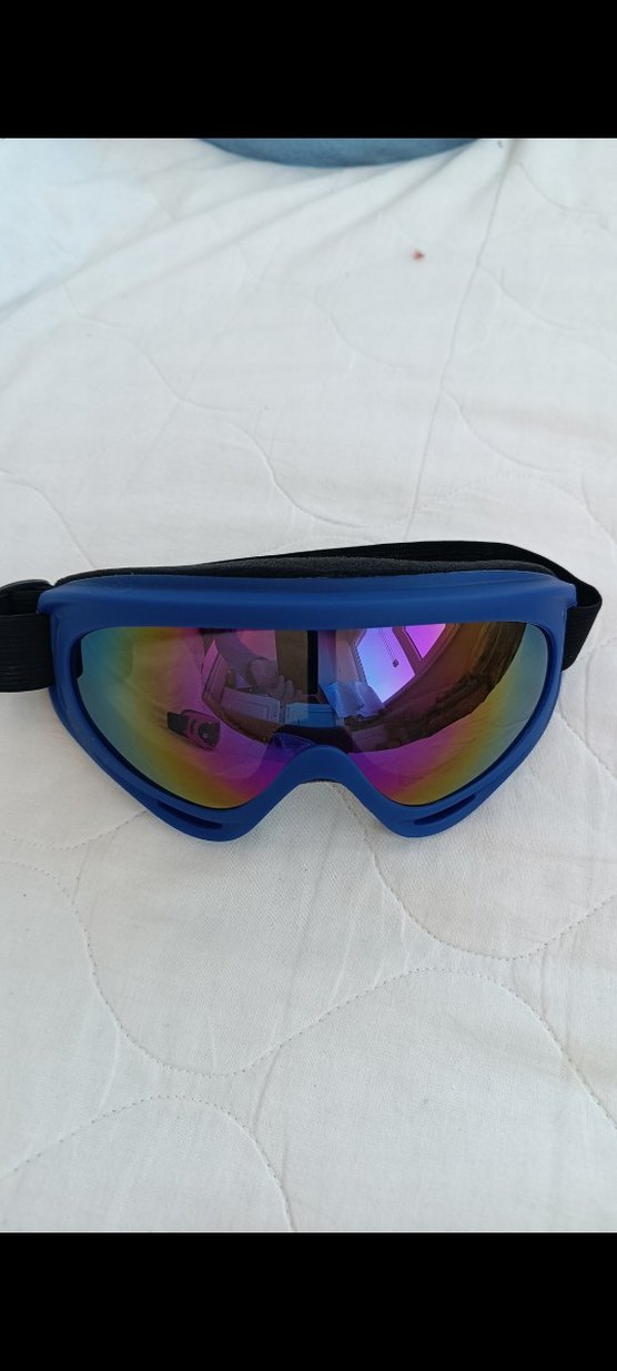 Mavi Bağcıklı Kayak Gözlüğü - Görsel 4