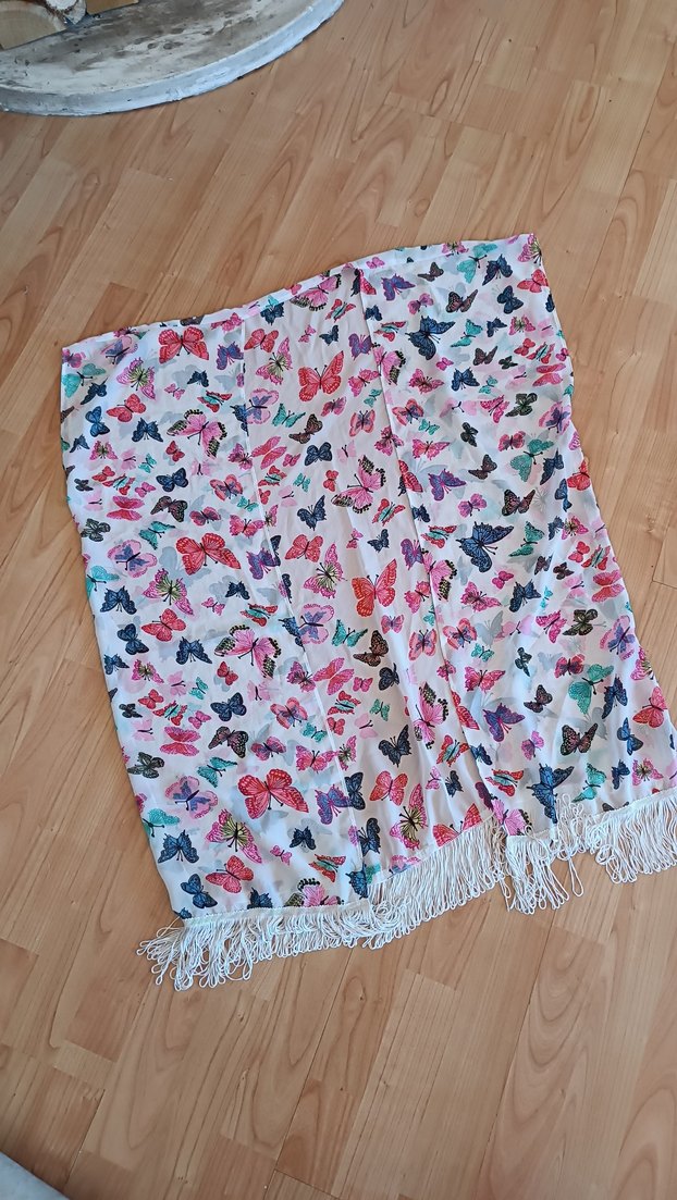 Çok Renkli Bohem tarz plaj kıyafeti - Görsel 3