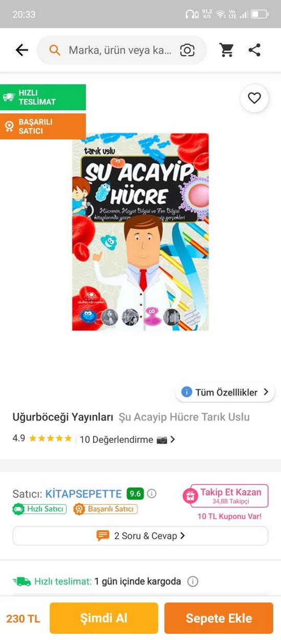 Şu Acayip Hücre ve Kuşlar Çocuk Kitapları - Görsel 2