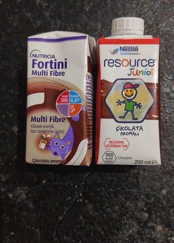 Fortini Multi Fibre ve Nestle Resource Junior Çikolata Aromalı