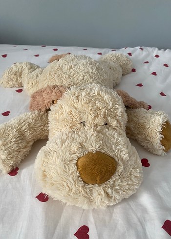 Yumuşak Beyaz Peluş Köpek Oyuncak