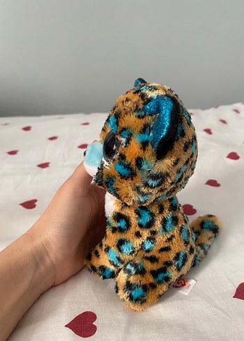 Beden Renkli Turkuaz Leopar Peluş Oyuncak
