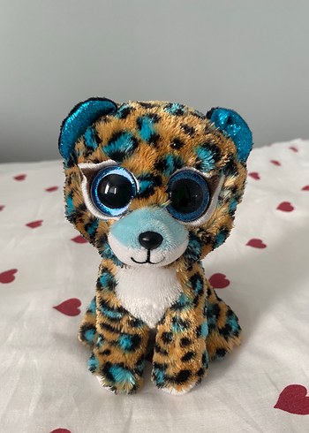 Renkli Turkuaz Leopar Peluş Oyuncak