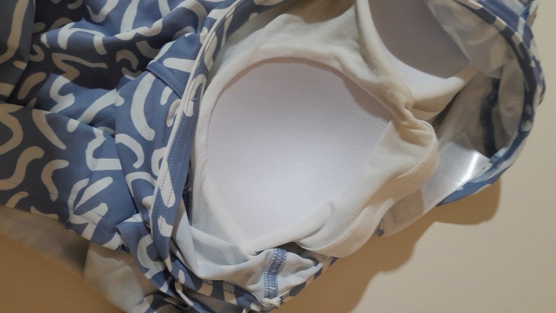 Açık mavi çicek desenli şortlu mayo - Görsel 3