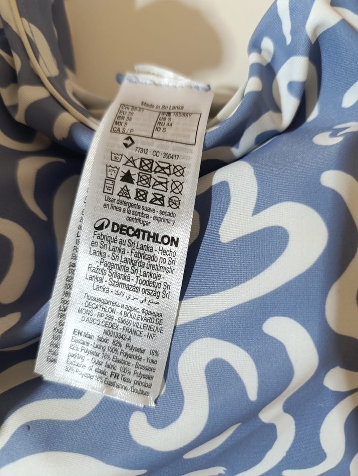 Açık mavi çicek desenli şortlu mayo - Görsel 5