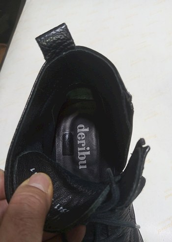 DERİBU MARKA SÜPER KALİTE FERMUARLI BOT Siyah Tokalı Erkek Sokak - Görsel 6