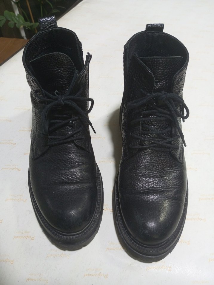 DERİBU MARKA SÜPER KALİTE FERMUARLI BOT Siyah Tokalı Erkek Sokak - Görsel 2