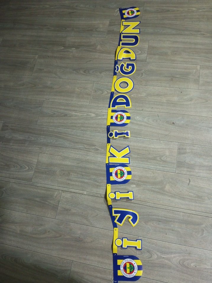 Renkli Bağlama Desenli hoş geldin oğlum Fenerbahçe - Görsel 2