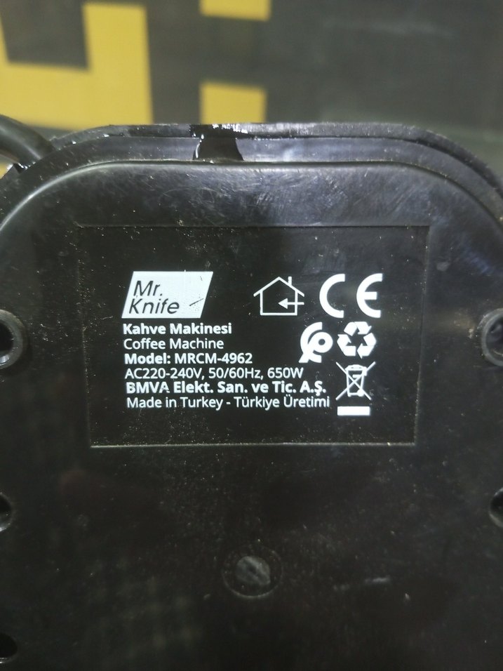 Mrknife marka Siyah Kahve Makinesi - Görsel 3