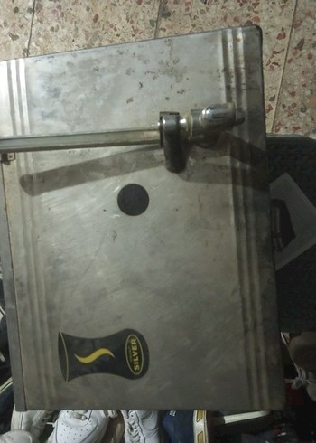 Gri Çay Makinesi İki Gözlü Metal - Görsel 2