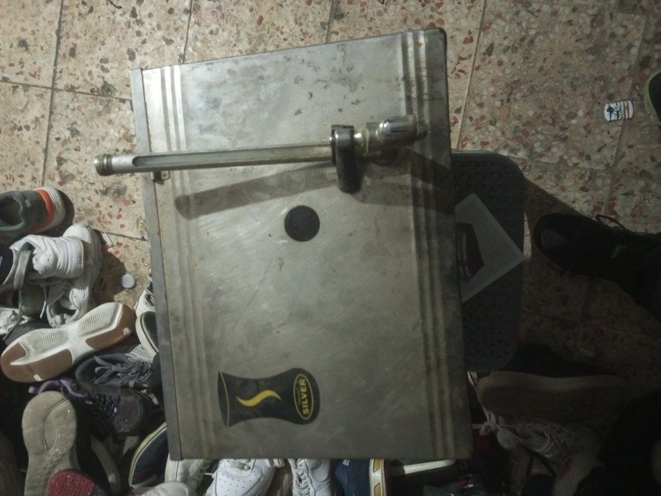 Gri Çay Makinesi İki Gözlü Metal - Görsel 2