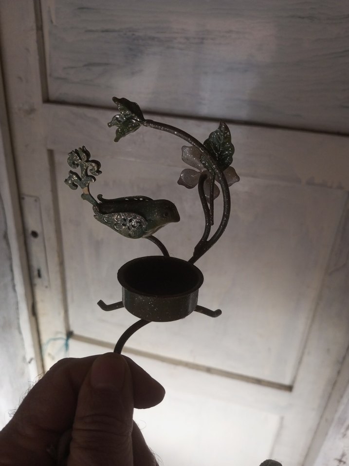 Kahverengi Metal Mumluk - Görsel 2