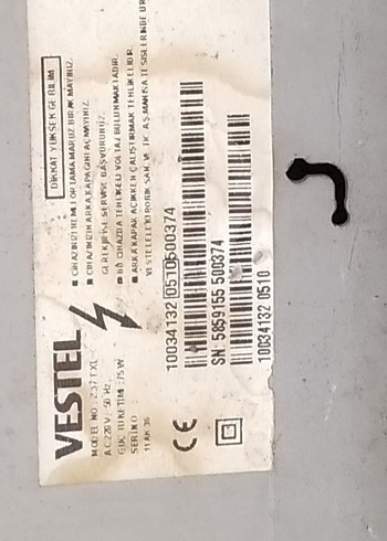 Gri CRT Monitör Vestel renkli televizyon - Görsel 3