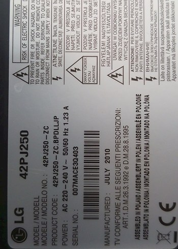 LG marka Renkli Monitör plazma televizyon arızalı - Görsel 2