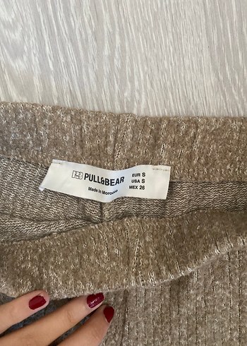 Bej Triko Midi Kadın Keten Pantolon - Görsel 3