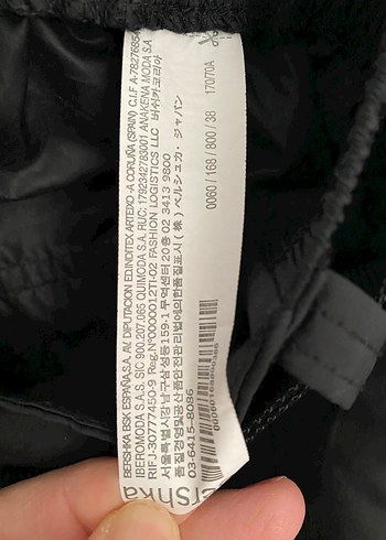 berskha siyah paraşüt kumaş kargo pantalon - Görsel 5