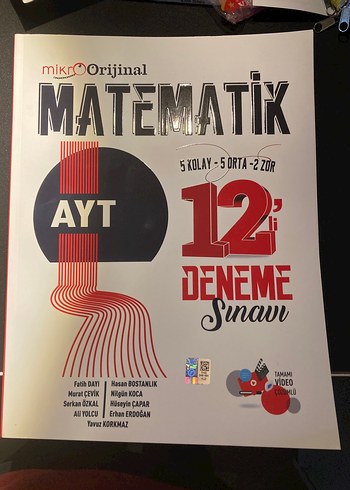 AYT Matematik 12 Deneme Sınavı