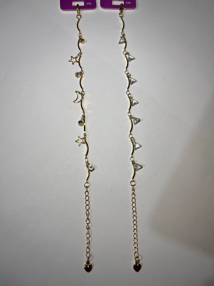 Altın Renkli Zincir Detaylı Kadın Bileklik - Görsel 2