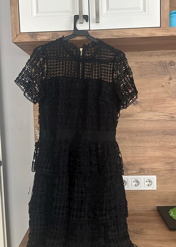 Siyah Dantel Mini Goth Elbise