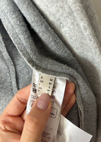 Esprit Gri Düğmeli Kaban - Görsel 6