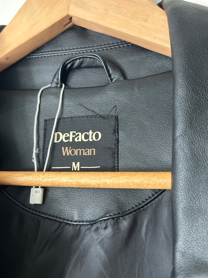 Defacto Deri Kadın Ceket - Görsel 3