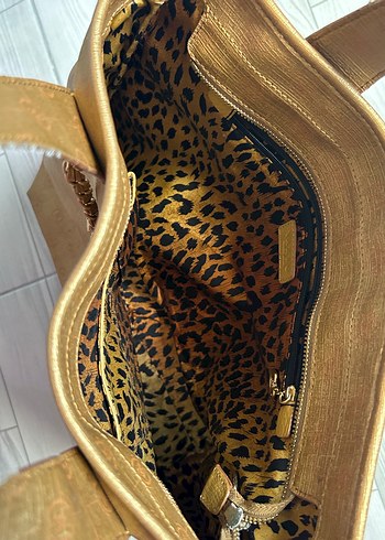 Vakko Altın Rengi Kadın Çanta - Görsel 3