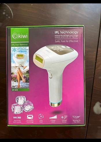 Kiwi Kiwi IPL Lazer Epilasyon Cihazı Beyaz