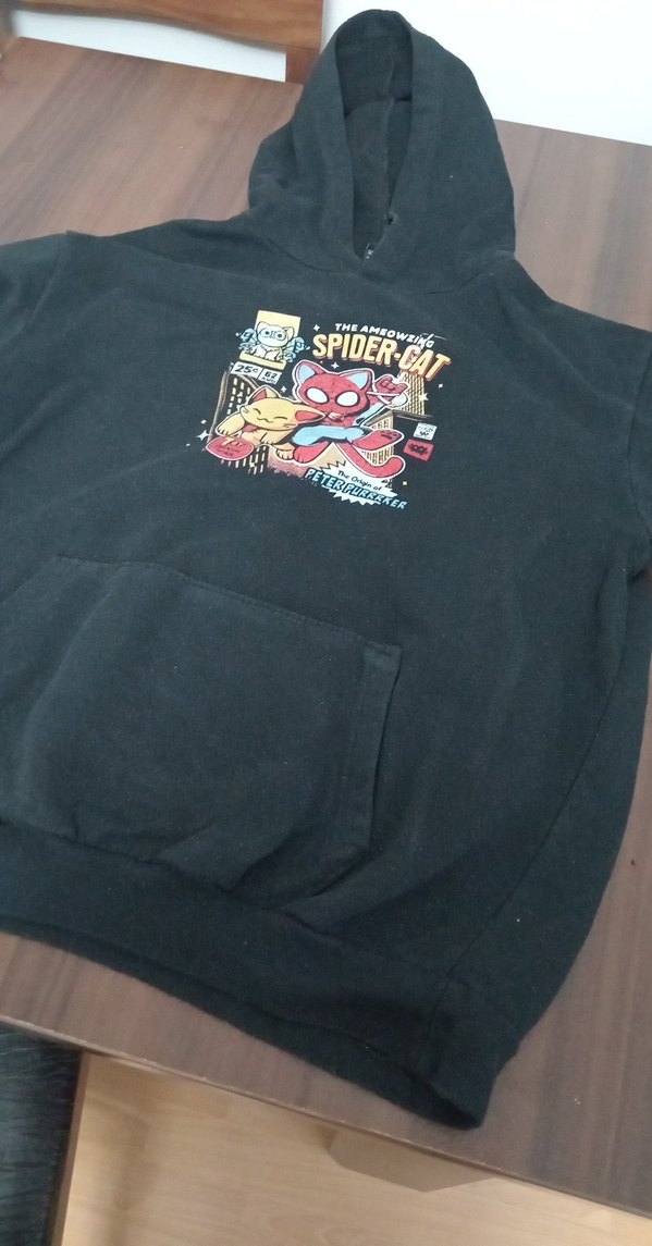 Siyah desenli Uzun Kollu Kadın Sweatshirt - Görsel 3