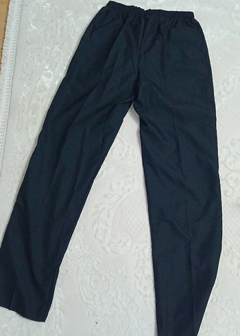 Kadın Lacivert Pilili Kumaş Pantolon - Görsel 2