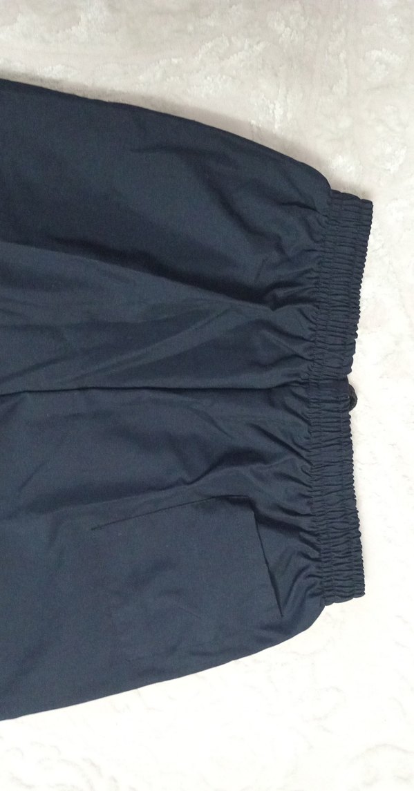 Kadın Lacivert Pilili Kumaş Pantolon - Görsel 3